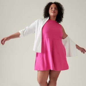 Athleta Conscious Dress in Salvia Pink, Size XL